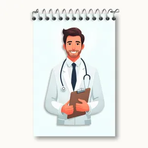 دفتر یادداشت پزشک و دکتر