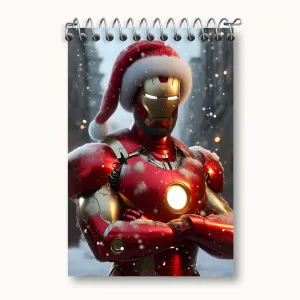 دفتر یادداشت مرد آهنی بابانوئل مارول (Marvel)