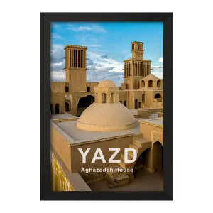 تابلو عمارت آقازاده یزد