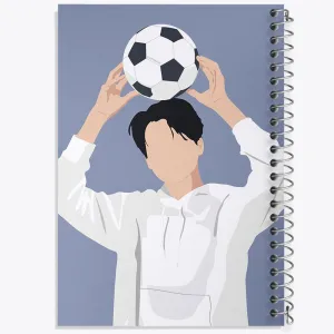 دفتر پسر و توپ فوتبال