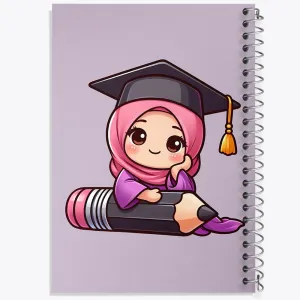 دفتر دخترانه با حجاب