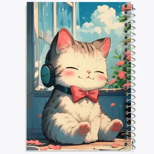 دفتر گربه بامزه