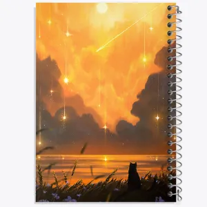 دفتر گربه و منظره