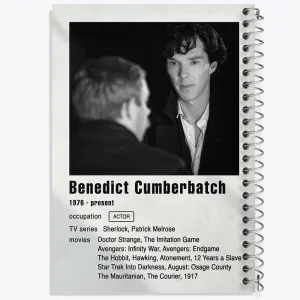 دفتر بندیکت کامبربچ (Benedict CumberBatch)