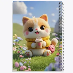 دفتر گربه بامزه