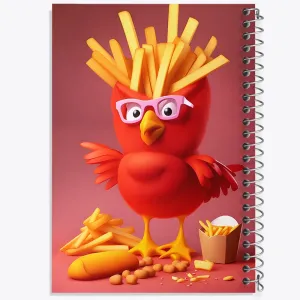 دفتر سیب زمینی سرخ کرده و پرنده