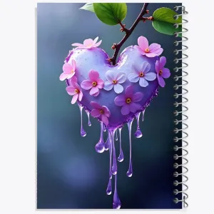 دفتر شکوفه قلبی