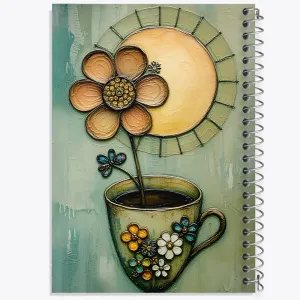 دفتر فنجان گل