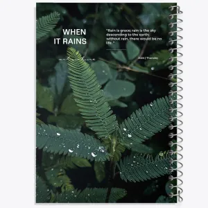 دفتر وقتی باران می بارد (When It Rains)