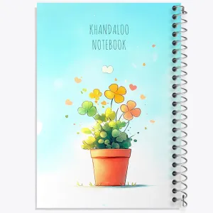 دفتر گلدان گل