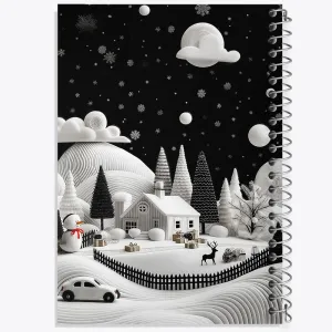 دفتر منظره برفی