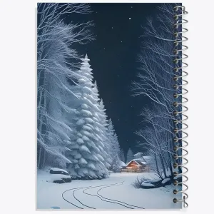 دفتر منظره برفی