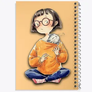 دفتر دختر و گربه بازیگوش