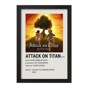 تابلو انیمه اتک آن تایتان (Attack on Titan)