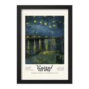 تابلو شب پرستاره برفراز رن ونسان ونگوگ