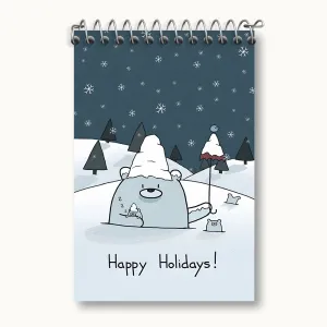 دفتر یادداشت Happy Holidays