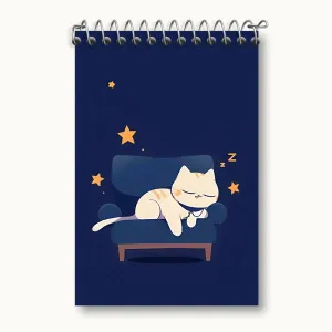 دفتر یادداشت گربه خواب