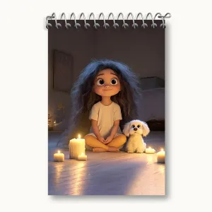 دفتر یادداشت دخترانه بامزه