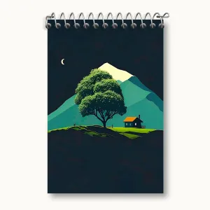 دفتر یادداشت منظره شب