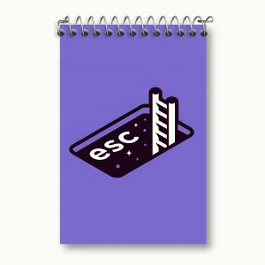 دفتر یادداشت کلید Escape
