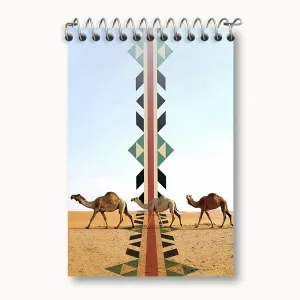 دفتر یادداشت شتر و بیابان