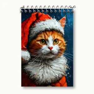 دفتر یادداشت گربه و کریسمس
