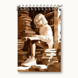 دفتر یادداشت دختر کتابخوان