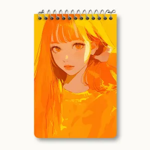 دفتر یادداشت دختر مو نارنجی