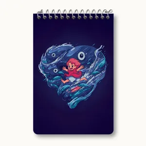 دفتر یادداشت انیمه پونیو (Ponyo)