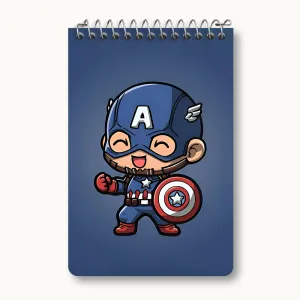 دفتر یادداشت کاپیتان آمریکایی مارول (Marvel)