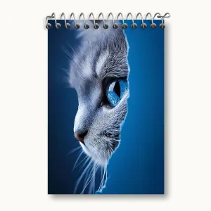 دفتر یادداشت گربه چشم آبی