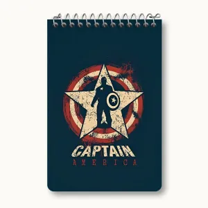 دفتر یادداشت کاپیتان آمریکایی مارول (Marvel)