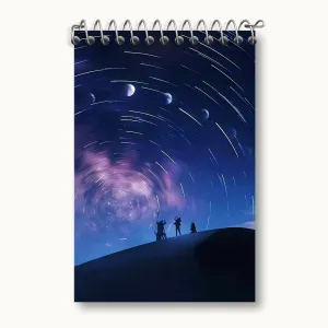 دفتر یادداشت آسمان شب