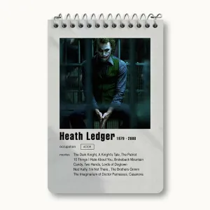 دفتر یادداشت هیث اندرو لجر (Heath Ledger)