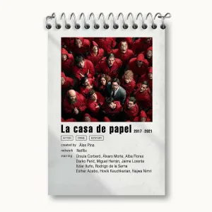 دفتر یادداشت خانه کاغذی (Money Heist)