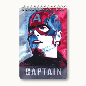 دفتر یادداشت کاپیتان آمریکایی مارول (Marvel)