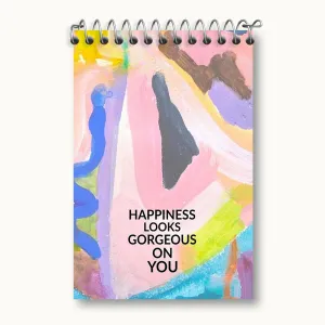 دفتر یادداشت Happiness Looks Gorgeous On You
