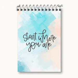 دفتر یادداشت Start Where You Are