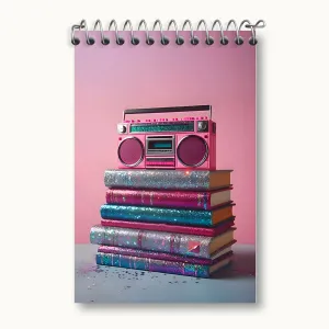 دفتر یادداشت کتاب و ضبط صوت