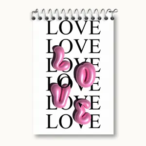دفتر یادداشت Love