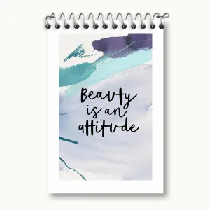 دفتر یادداشت Beauty Is An Attitude
