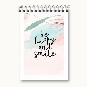 دفتر یادداشت Be Happy And Smile