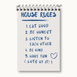 دفتر یادداشت House Rules