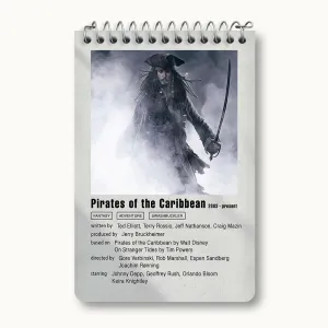 دفتر یادداشت دزدان دریایی کارائیب (Pirates of the Caribbean)
