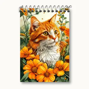 دفتر یادداشت گربه حنایی