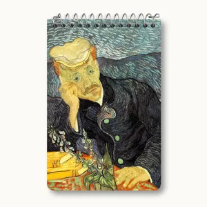 دفتر یادداشت نقاشی پرتره دکتر گچت اثر ونسان ون گوگ