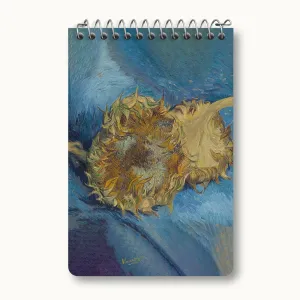 دفتر یادداشت نقاشی آفتابگردان اثر ونسان ونگوگ