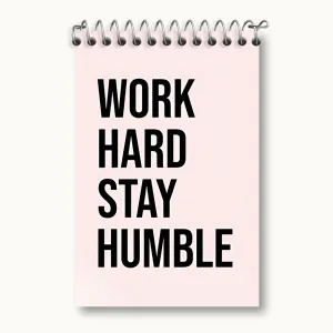 دفتر یادداشت Work Hard Stay Humble