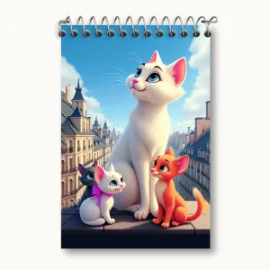 دفتر یادداشت خانواده ی گربه ای
