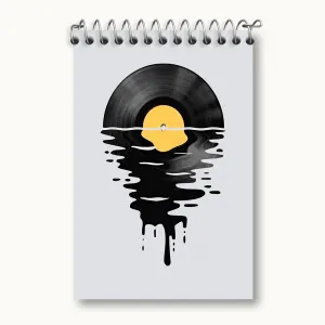 دفتر یادداشت صفحه گرامافون